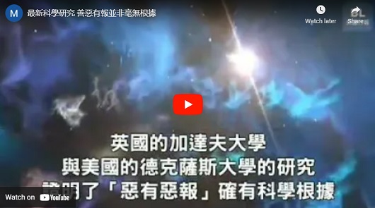最新科學研究，善惡有報並非毫無根據