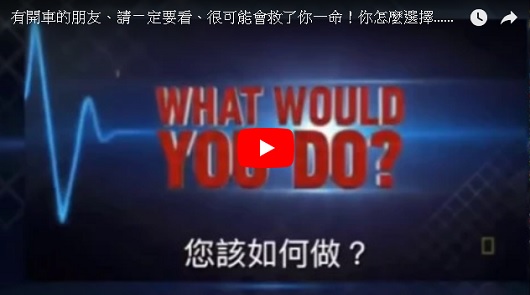 當車子油門卡死，煞不了車的時候，你應該這樣做！