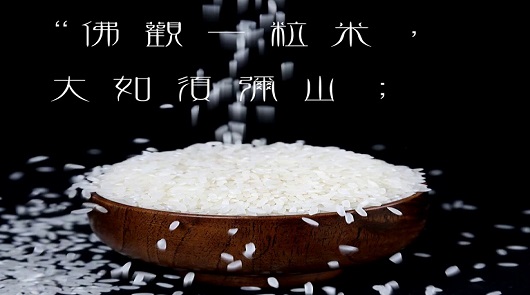 《 佛觀一粒米，大於須彌山》
